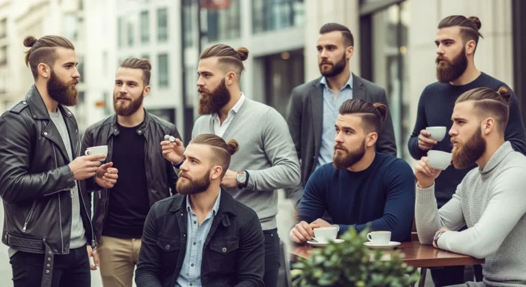 Beard and Man Bun Styles