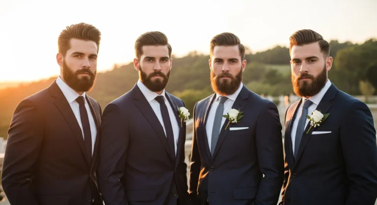 Grooms Hairstyles With Beard
